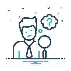 Mix icon for curious