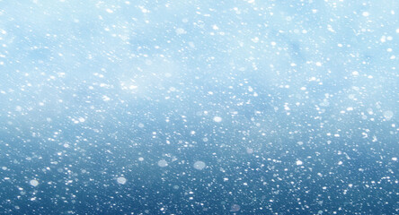 Fototapeta na wymiar snow bokeh winter blue gradient blur background for elegant vintage Christmas poster design
