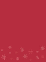 クリスマス背景テンプレート　雪の結晶　縦長