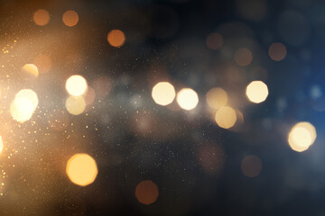 festive lights on dark background