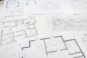 architect engineer of office designs project of residential building architectural design.