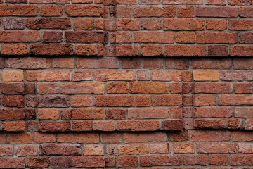 Red brick wall texture.