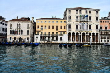 Fototapeta na wymiar grand canal in venice, photo as a background