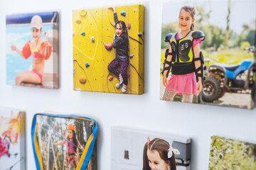 canvas photo girls with medals in the children's room - Powered by Adobe