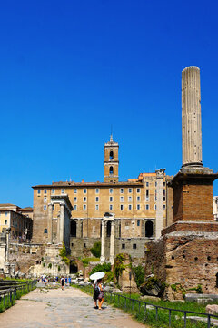 Tabularium in the Forum Romanum (Roman Forum) in Rome, Italy