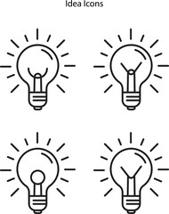 Illustration vector graphic of idea creative design, bulb, education, idea, learning. Light bulb, idea icon concept.
