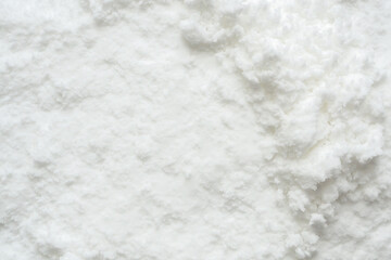 Obraz na płótnie Canvas White snow texture background high angle view