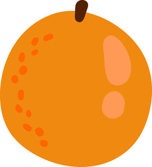 illustration of an orange