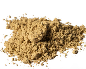 Fucus Vesiculosus Powder isolated on white background
