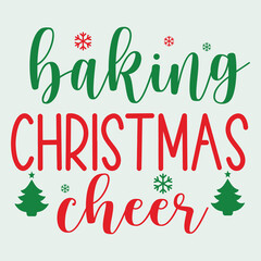 Baking christmas cheer