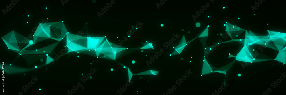 Poster futuristic global network connection structure. cyber security digital data flow. science background