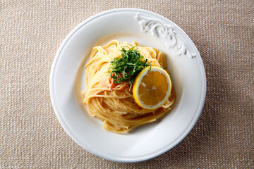 明太パスタ