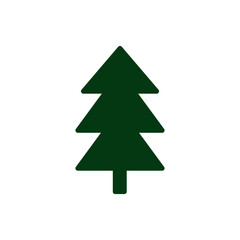 Christmas tree icon vector logo design template