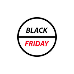 Black friday icon vector logo design template
