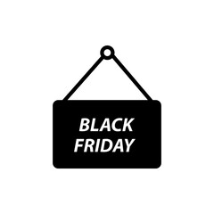 Black friday icon vector logo design template