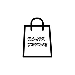 Black friday icon vector logo design template