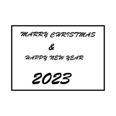 Marry christmas and happy new year banner template