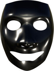 Fancy mask 3D icon.