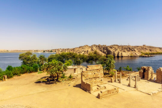 Egypt, Aswan Governorate, Aswan, Philae temple complex