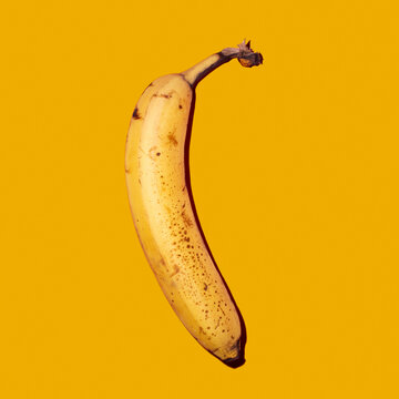 Studio shot of ripe banana