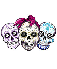 skull and crossbones with skull