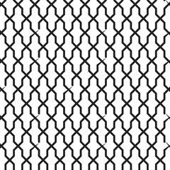 Fototapeta premium A black and white geometrical pattern for CNC laser cutting. Middle Eastern repetitive Jaali vector pattern.