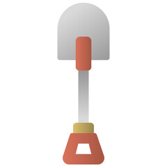 Shovel flat icon
