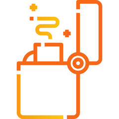 Lighter gradient line icon