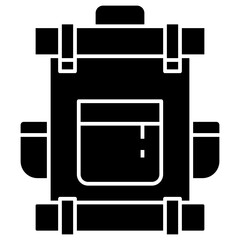 Backpack glyph icon