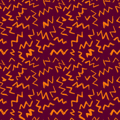 Vector Seamless Hand Drawn Scribble Pattern. Minimal Artistic Sketch Endless Print.