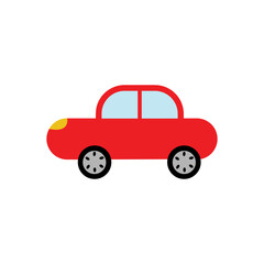 Toy Car. Cartoon Vector Illustration isolate don white background. 