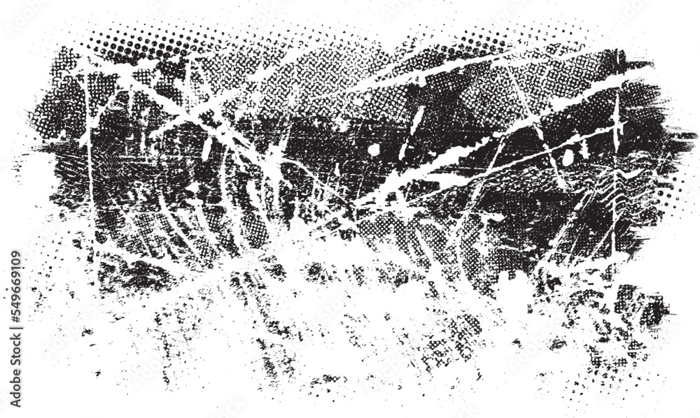 Poster splatter scratched texture . distress grunge background . scratch, grain, noise, grange stamp . blac