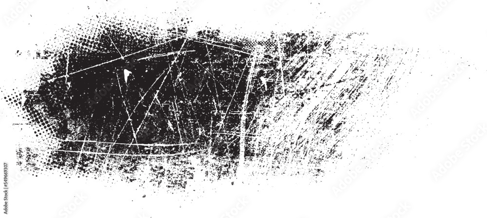 Poster splatter scratched texture . distress grunge background . scratch, grain, noise, grange stamp . blac