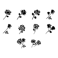 rose icon set