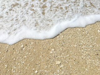 abstract sand of beach and soft wave background