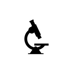 Microscope icon vector. Microscope illustration template.