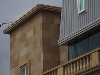 facade of a building with a balcony