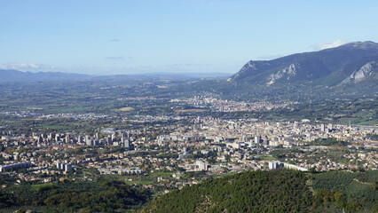 Obraz premium landscape of the city of Terni, umbria, italy, europe