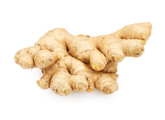 Ginger root isolated on white background
