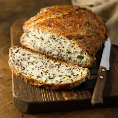 Artisan bread with seeds