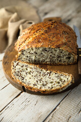 Artisan bread with seeds