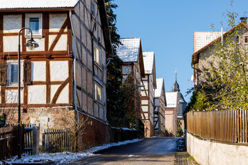 Half timbered houses in Herleshausen Hesse