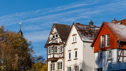 Half timbered houses in Herleshausen Hesse