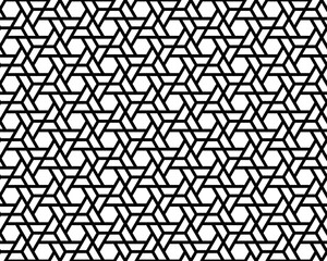 Seamless background of black polygonal pattern, creative design templates	