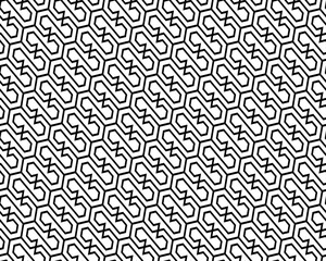 Seamless background of black polygonal pattern, creative design templates	