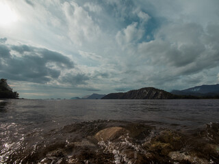 clouds over the sea