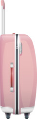 Quality Photo Realistic Pink Fashion Suitcase Illustration