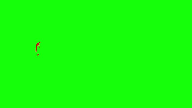 Round air effects on green screen