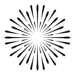 Obraz premium Fireworks on a white background, can be used for celebrations and New Year events. Vector graphic.