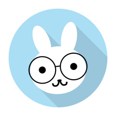 flat icons for rabbit,vector illustrations